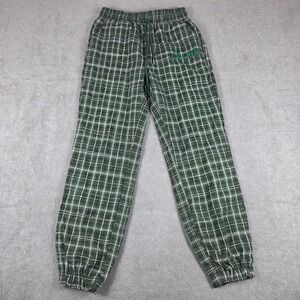CÉLNIE Plaid Jogger Pants Women Medium Green Excellent Rhinestone Studded Celnie